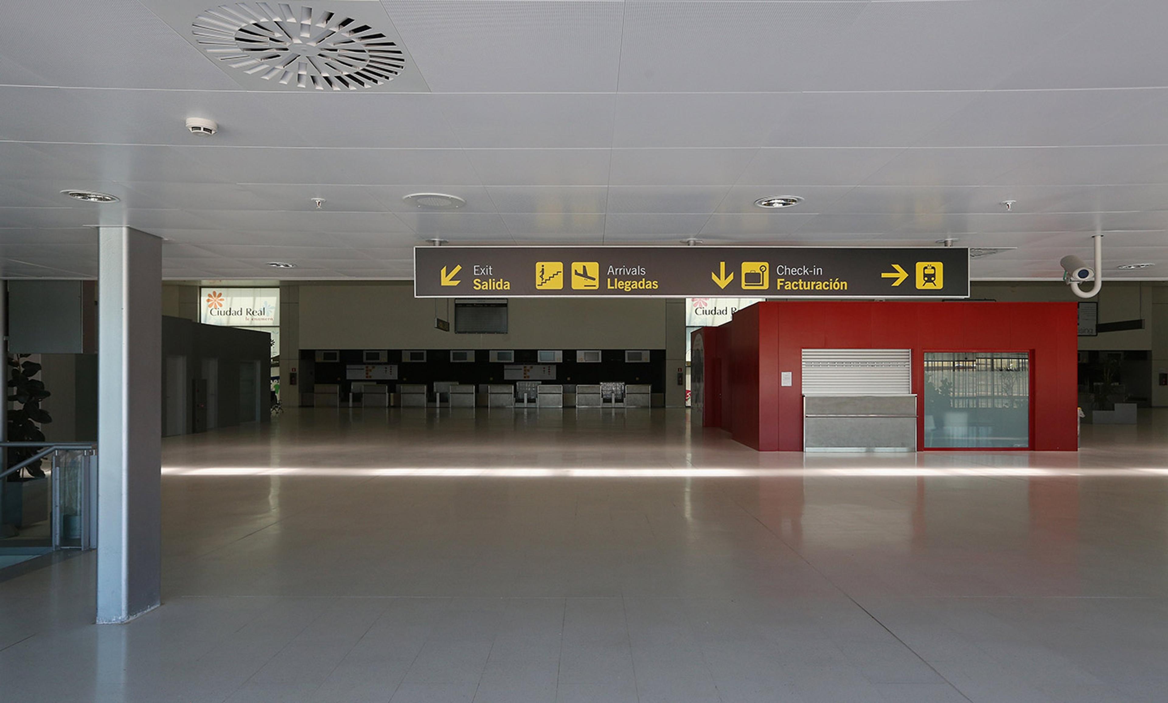 <p>No fly zone: The main terminal at Ciudad Real Airport in Spain. Completed in 2009 at a cost of 1.1 billion euros, the airport is now unused. <em>Photo by Oli Scarff/Getty</em></p>