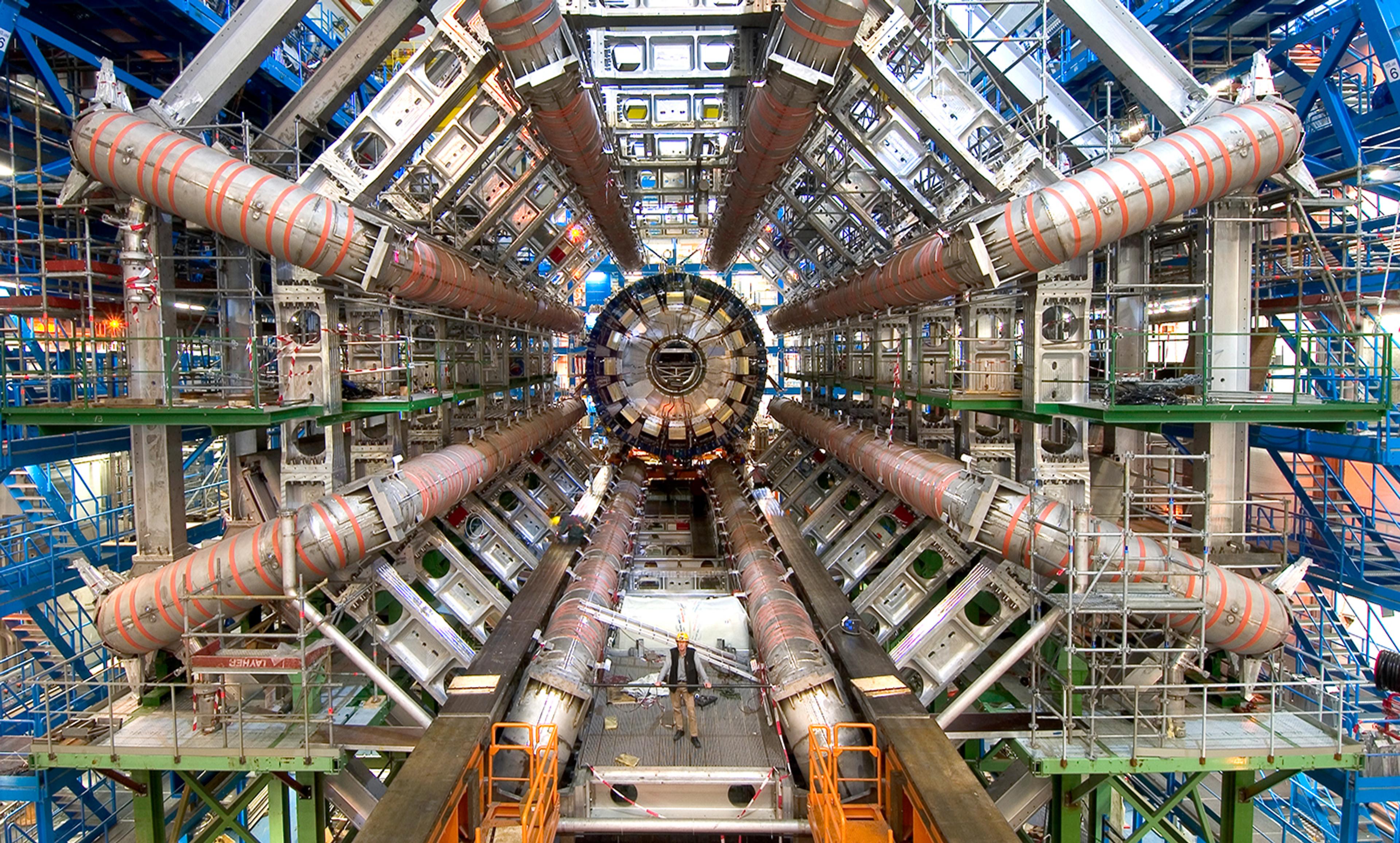 <p>View of the Atlas general-purpose detector at CERN. <em>Photo courtey CERN</em></p>