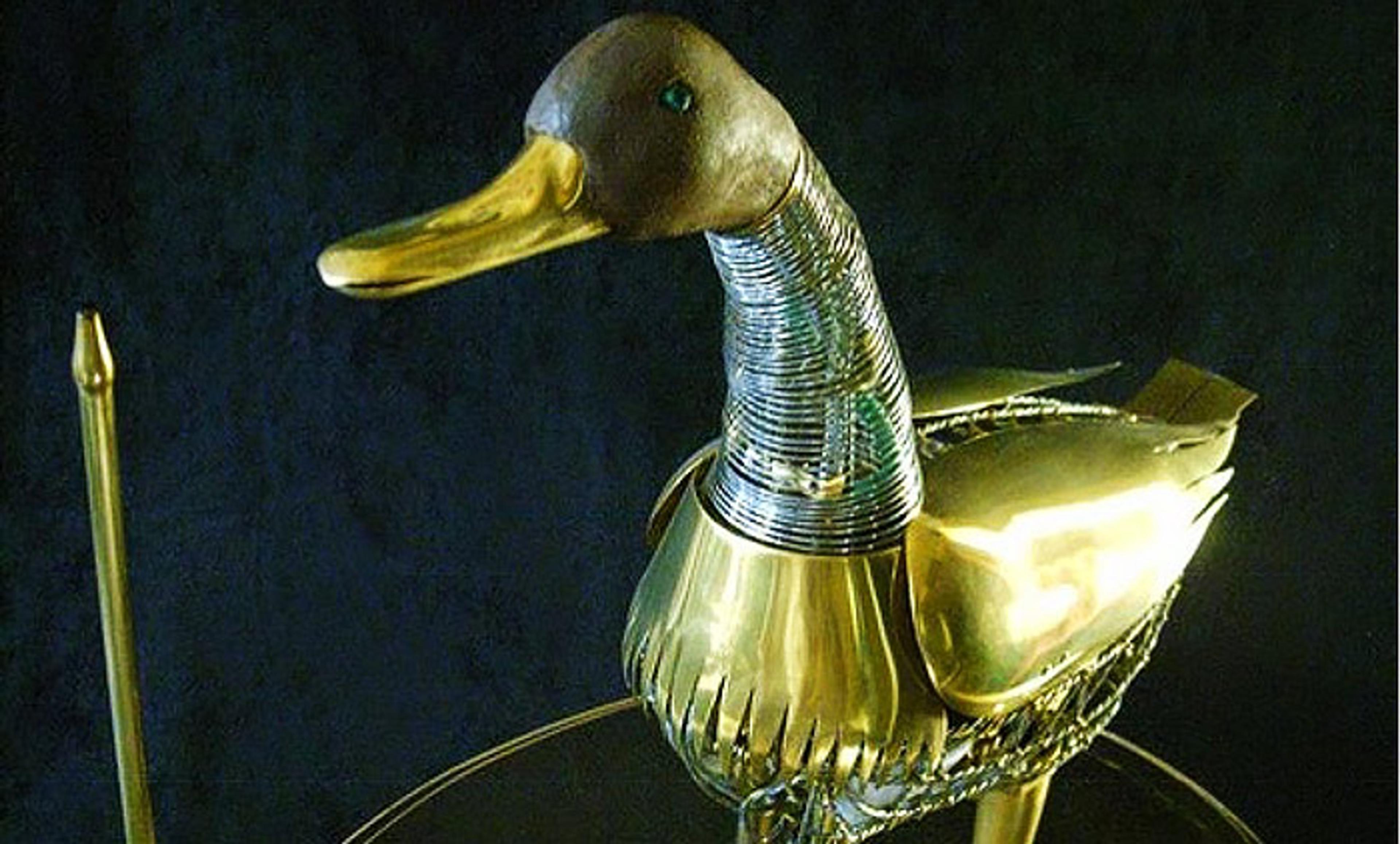 <p>A replica of Jacques de Vaucanson’s digesting duck automaton. <em>Courtesy the Museum of Automata, Grenoble, France </em></p>