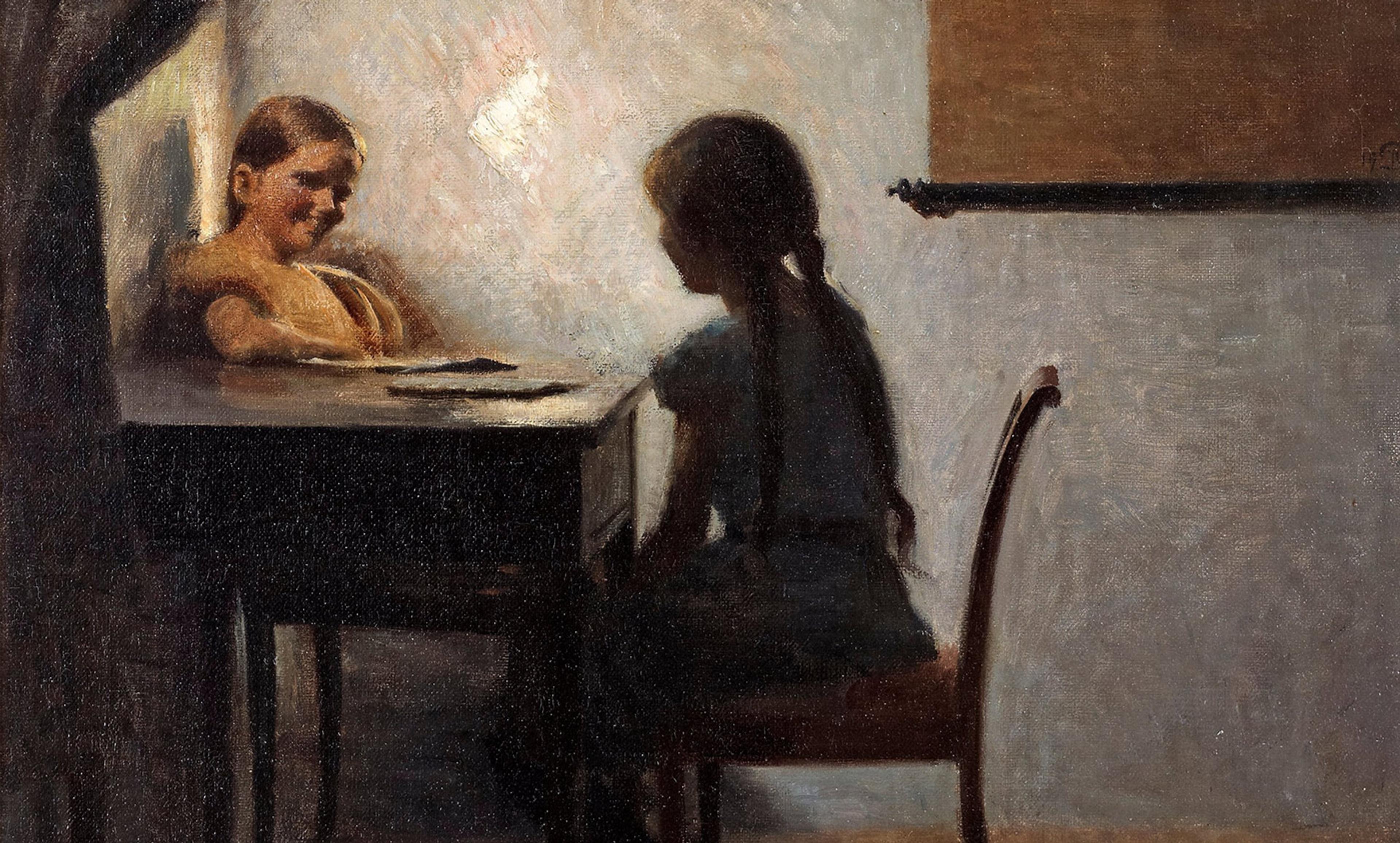 <p>Detail from <em>Interior with Two Girls</em> by Peter Ilsted, 1904. <em>Photo courtesy Flickr</em></p>
