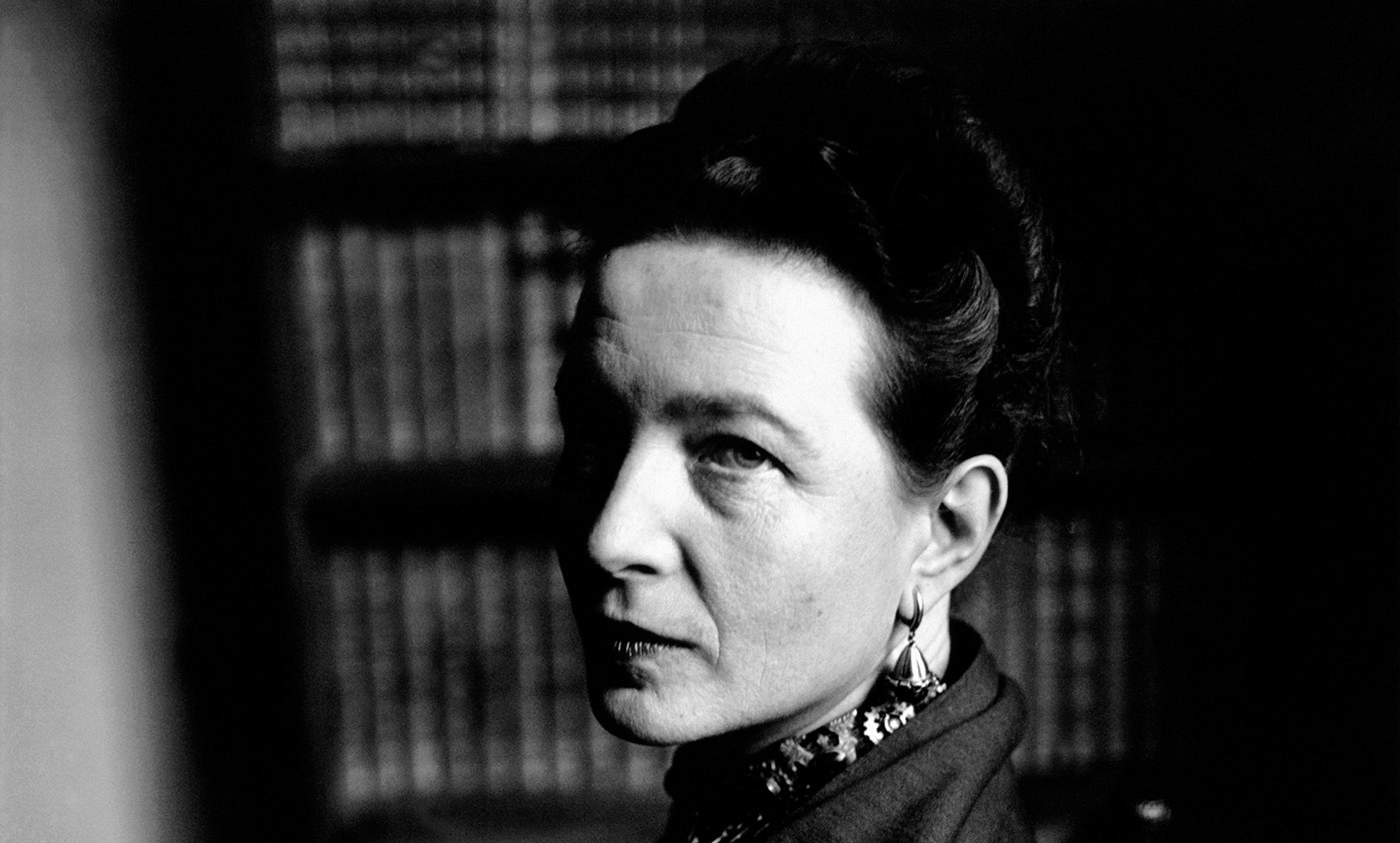 <p>Simone de Beauvoir in Paris in 1949. <em>Elliot Erwitt/Magnum</em></p>
