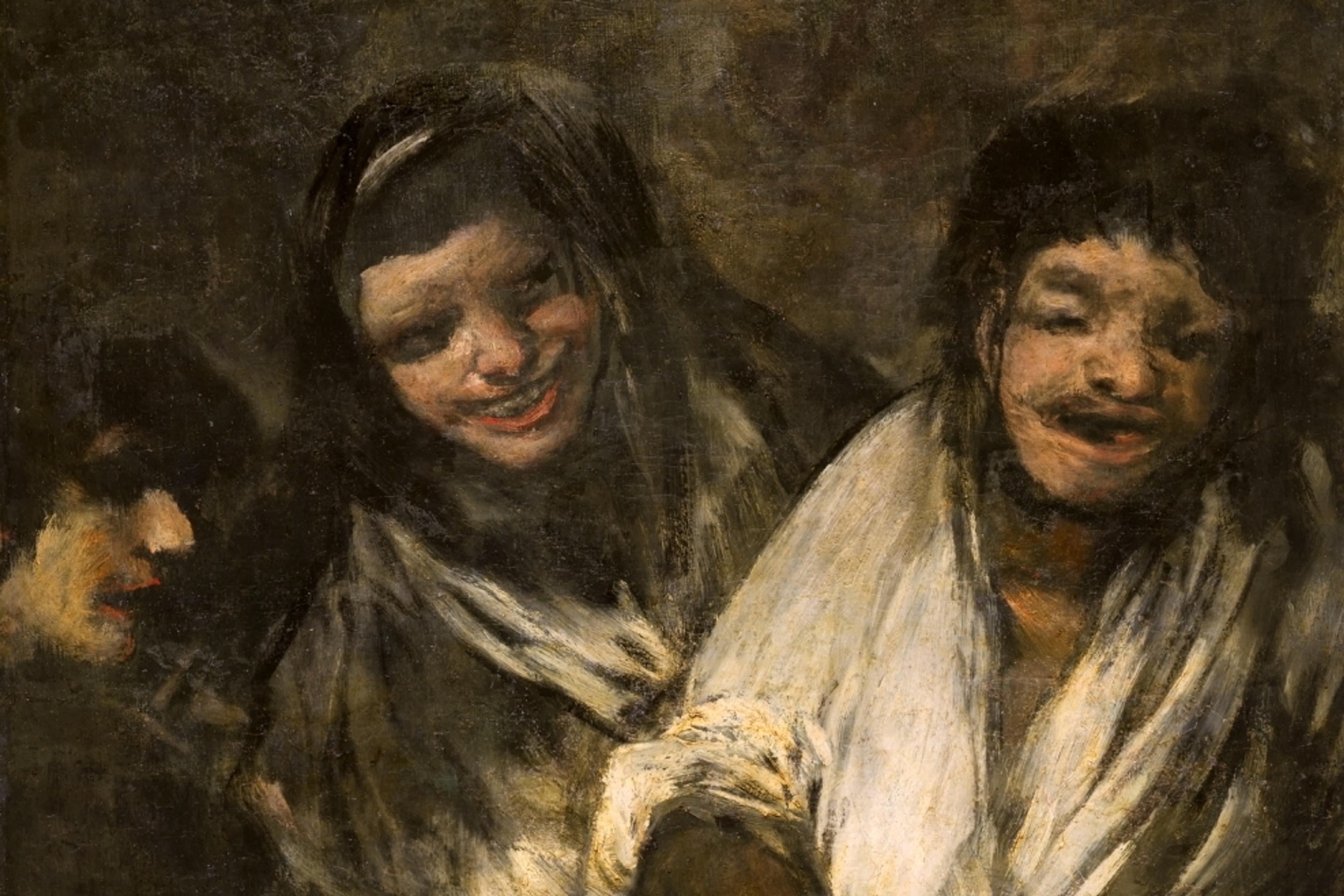 Two Women and a Man (1820-23) by Francisco de Goya y Lucientes. Courtesy of the Museo del Prado, Madrid