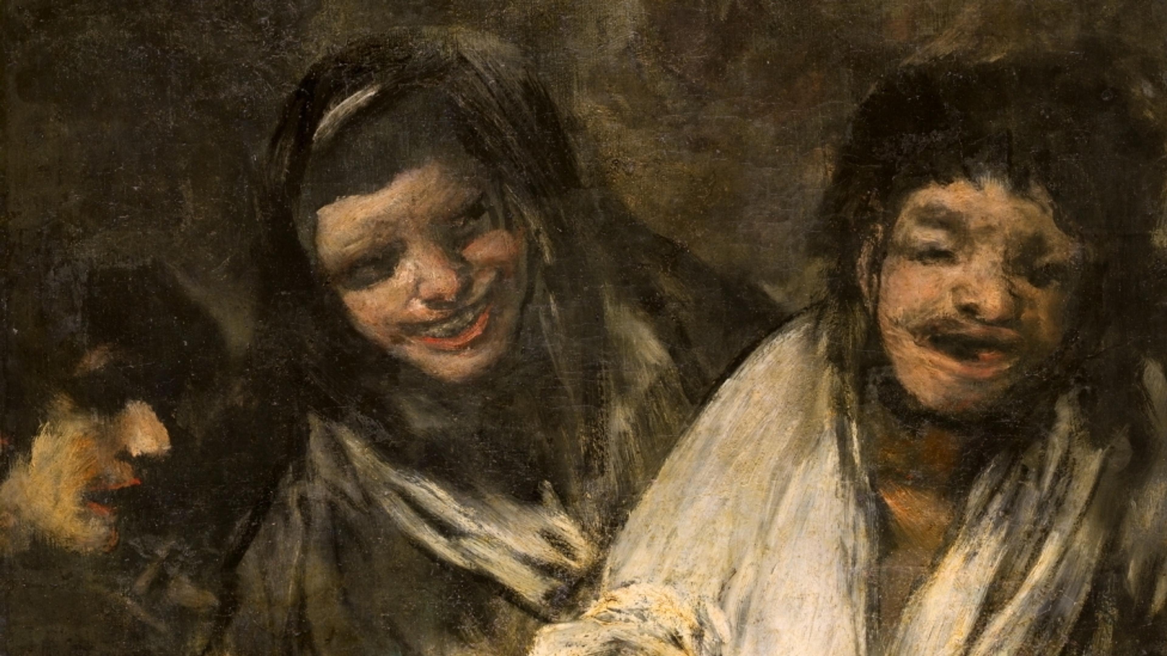 Two Women and a Man (1820-23) by Francisco de Goya y Lucientes. Courtesy of the Museo del Prado, Madrid