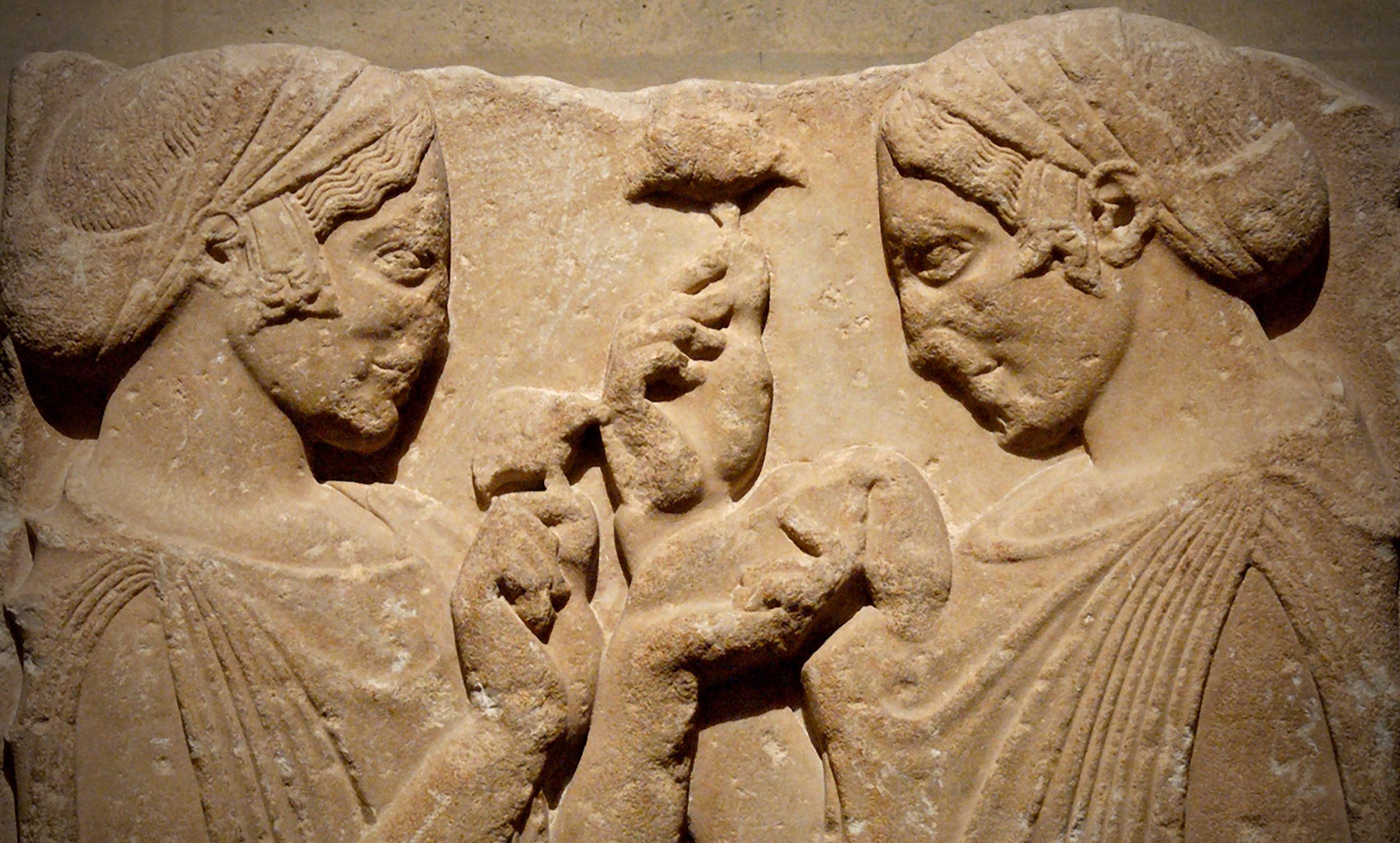 <p>Parian marble <em>c</em>470–460 BC from Pharsalos, Greece. <em>Courtesy the Louvre Museum, Wikimedia</em></p>