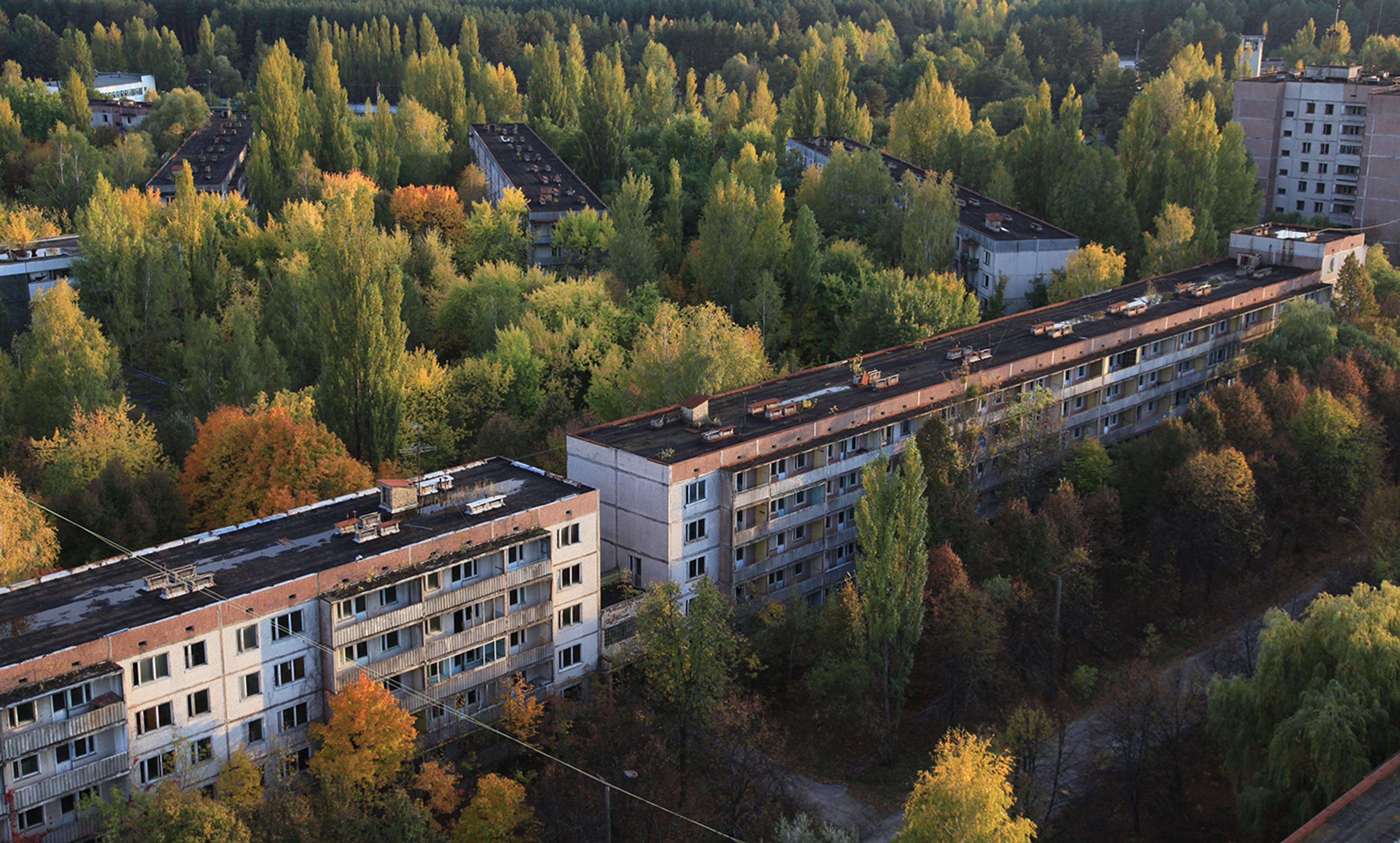 <p>Abandoned homes in Pripyat, 2km from Chernobyl. <em>Photo by Dana Sacchetti/IAEA Imagebank</em></p>