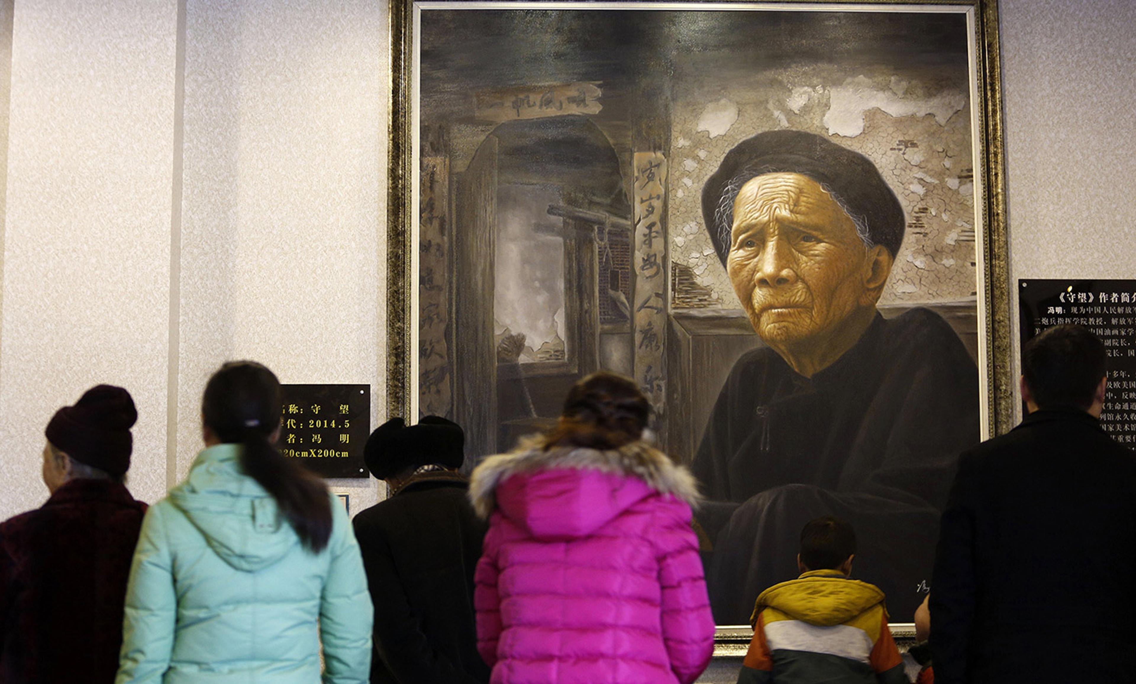<p>At the Modern Filial Piety Culture Museum in Qionglai, southwest China, February 2015. <em>Photo by STR/AFP/Getty</em></p>