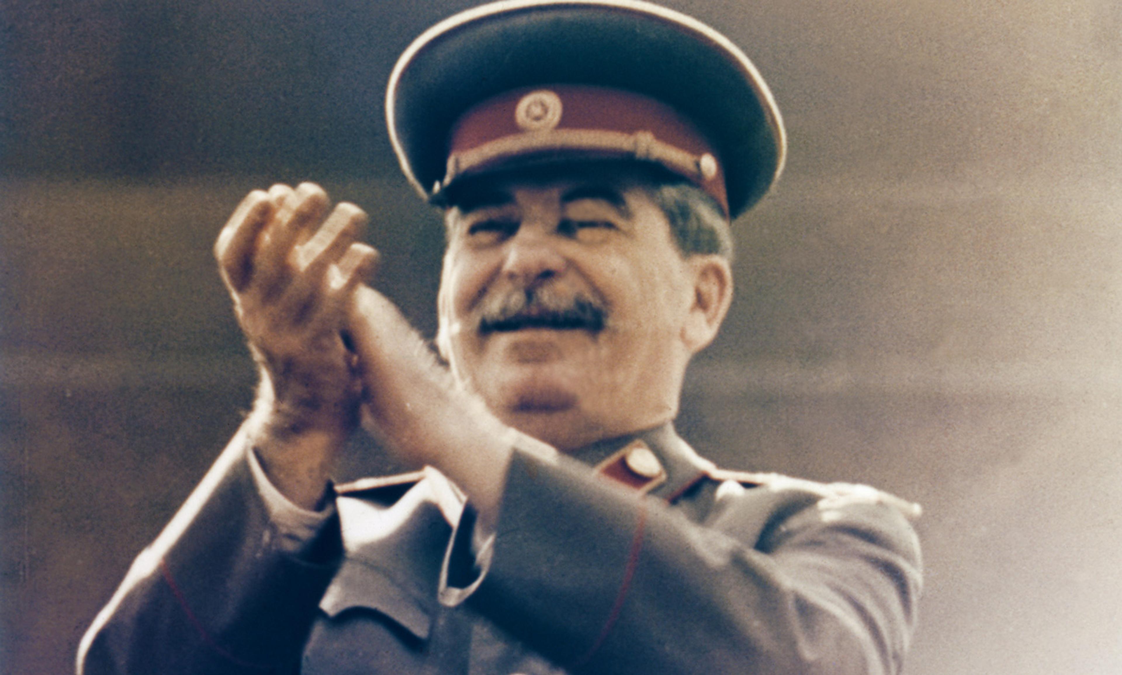 <p>Ha ha ha …very good. Joseph Stalin in 1949. <em>Photo by Sovfoto/Getty</em></p>