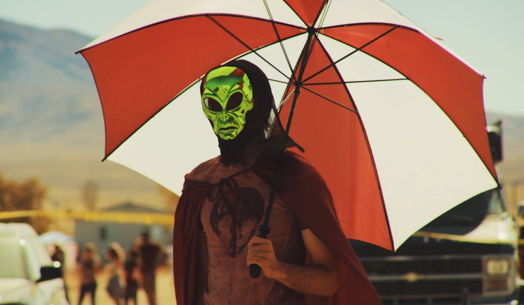 Green Alien orders Head Cloak Area 51 Green Men