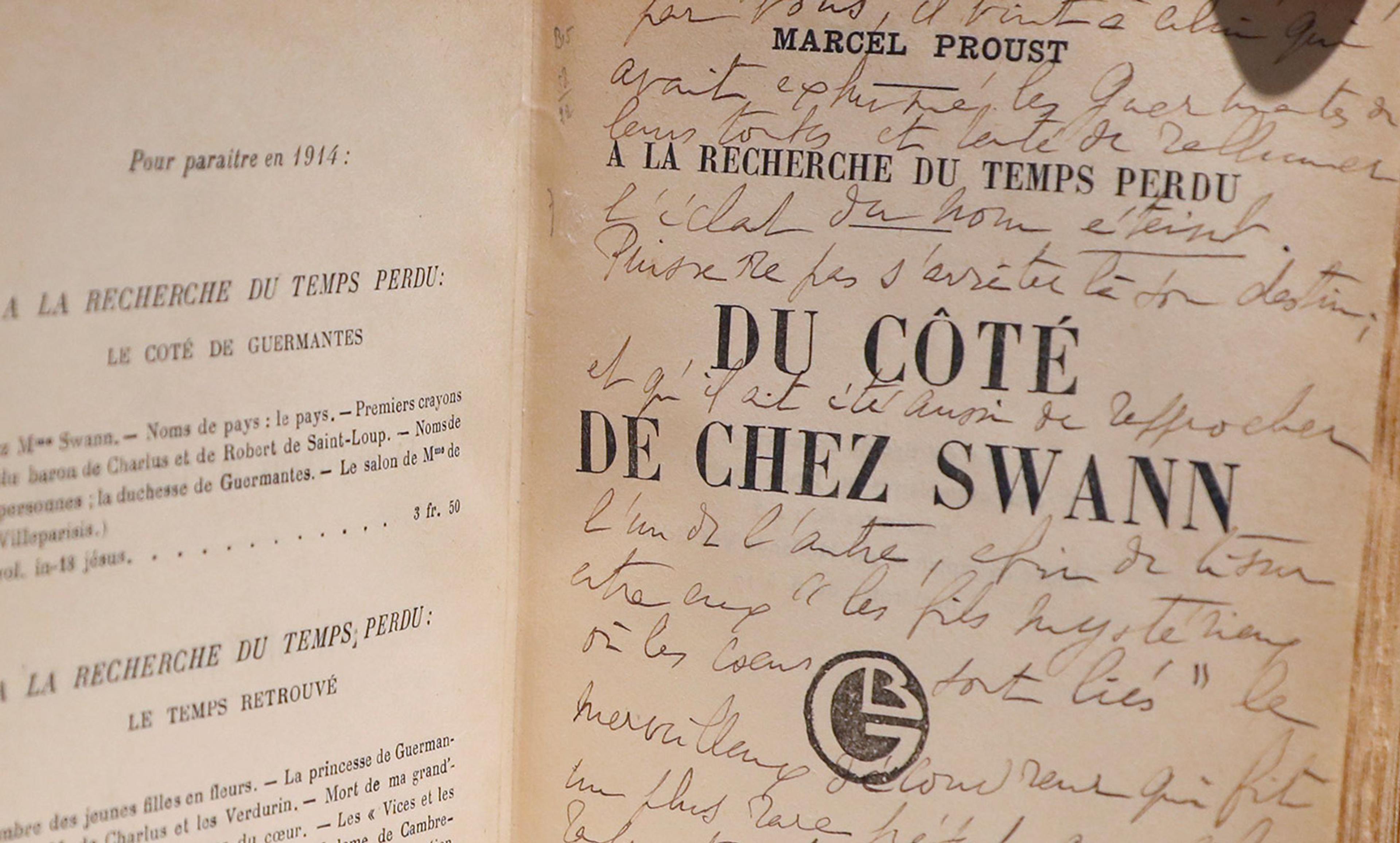 <p>The subtleties; an orginal edition of Swann’s Way from the personal archives of Marcel Proust. <em>Photo by Getty</em></p>
