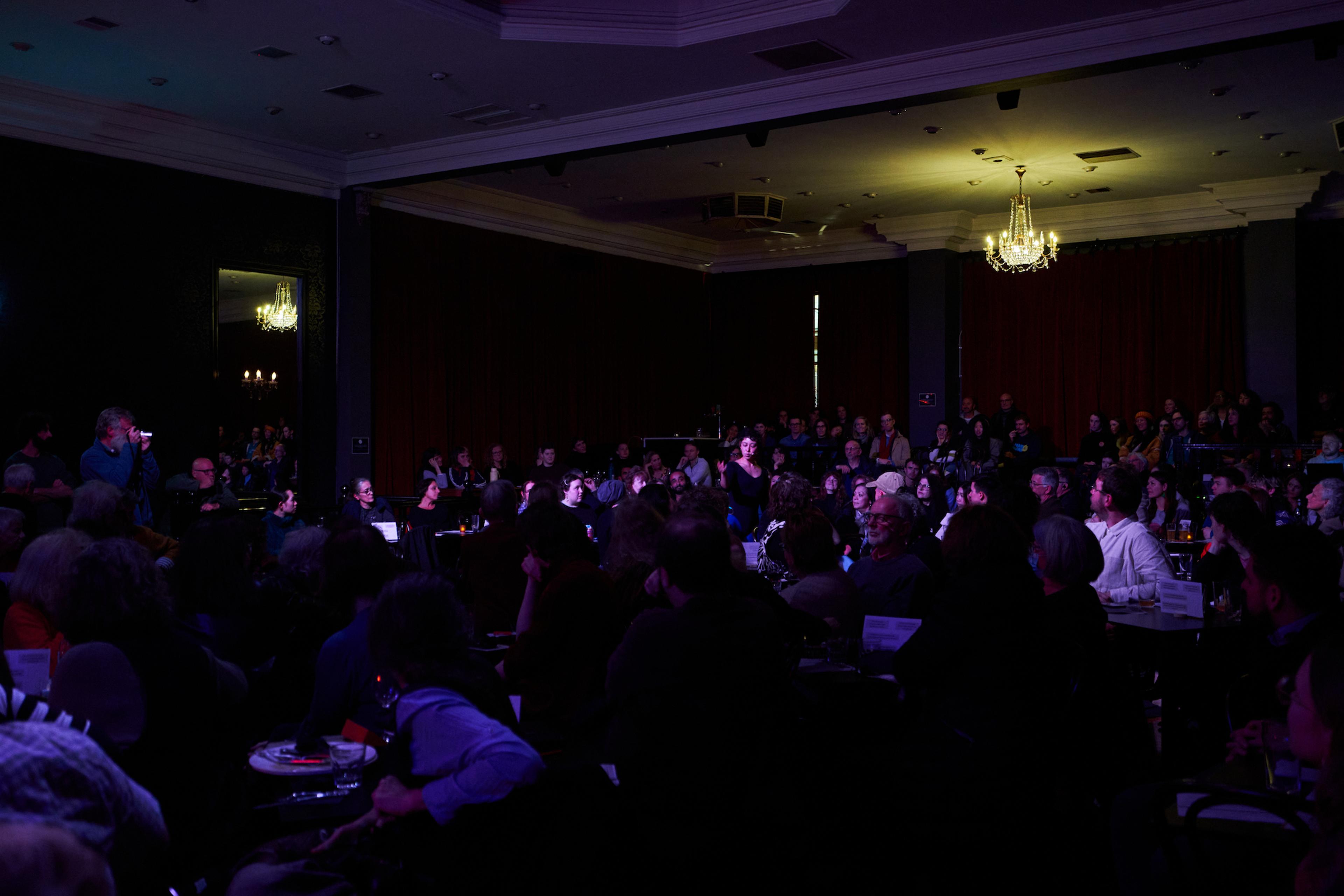 The audience in the Brunswick Ballroom