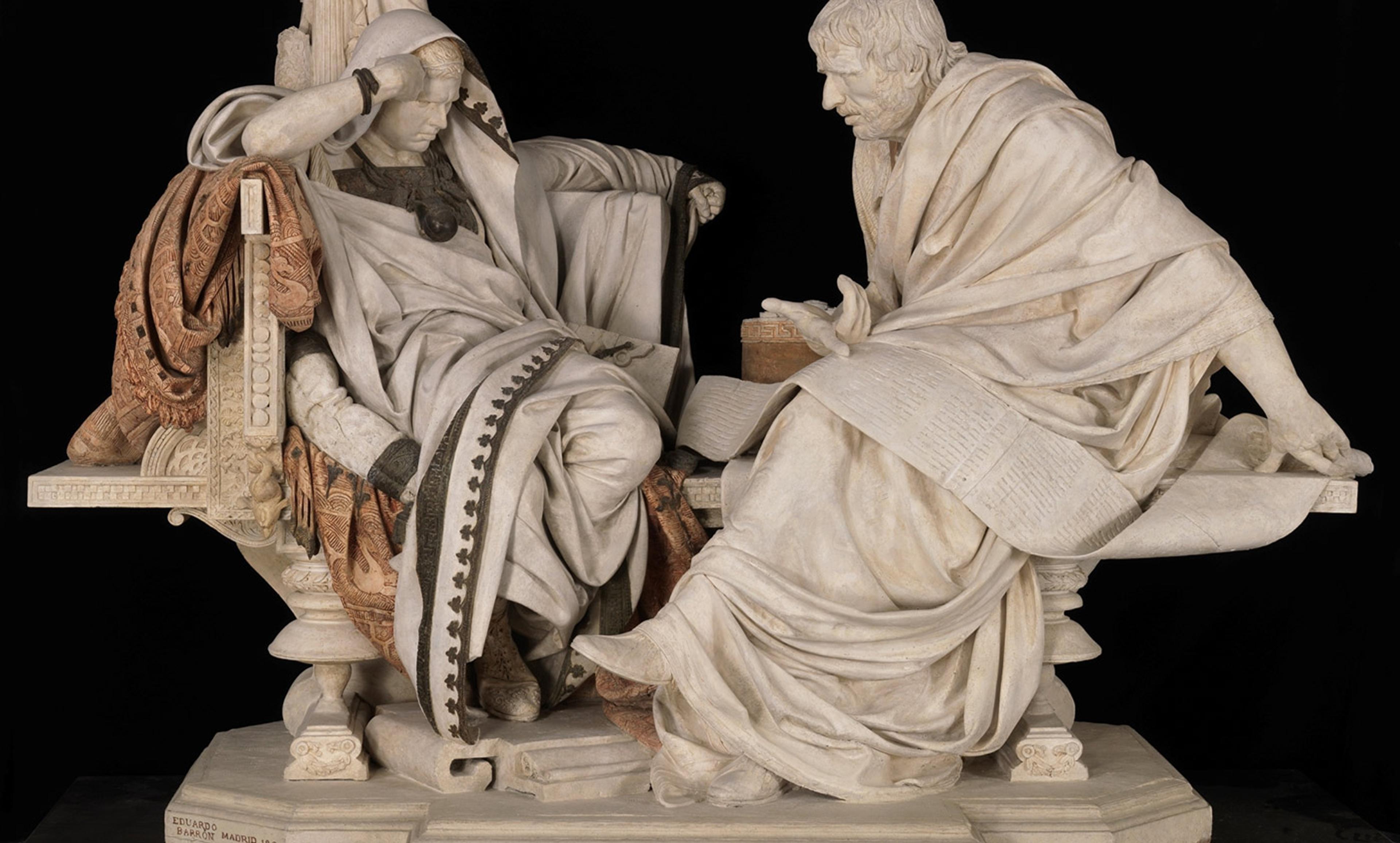 <p><em>Nero and Seneca</em> (1904), by Eduardo Barrón Gonzáles. <em>Photo courtesy Museo Nacional del Prado, Madrid</em></p>