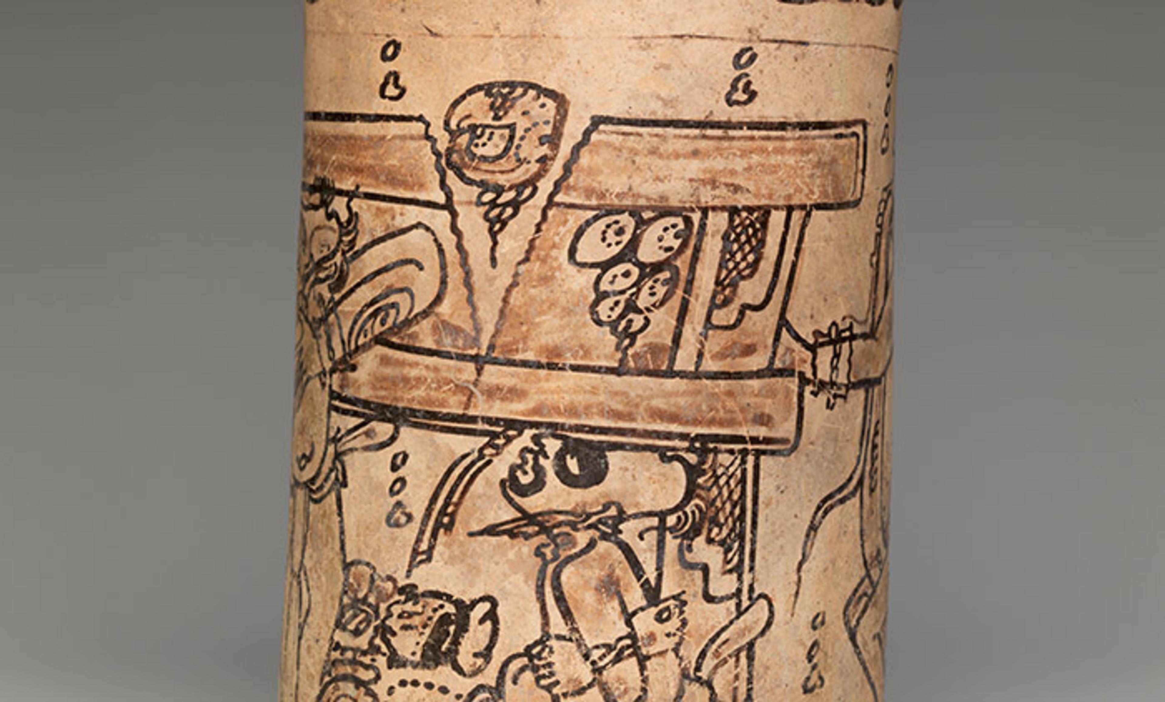 <p>Detail from a Mayan Codex-style vase, <em>c</em>7th or 8th century. <em>Courtesy </em><a href="https://www.metmuseum.org/art/collection/search/662967" target="_blank" rel="noreferrer noopener"><em>The Met Museum, New York</em></a></p>