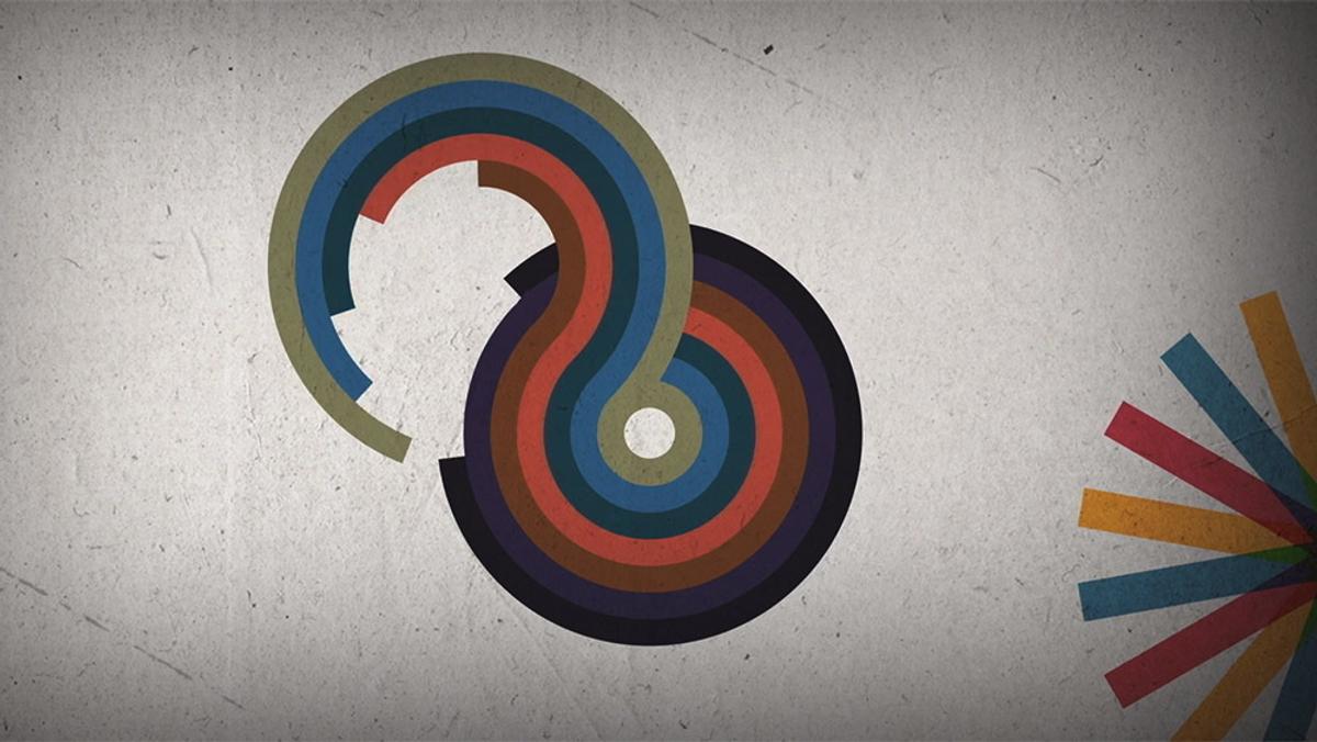 Geometric animations form a hypnotic tapestry of minimalist design ...