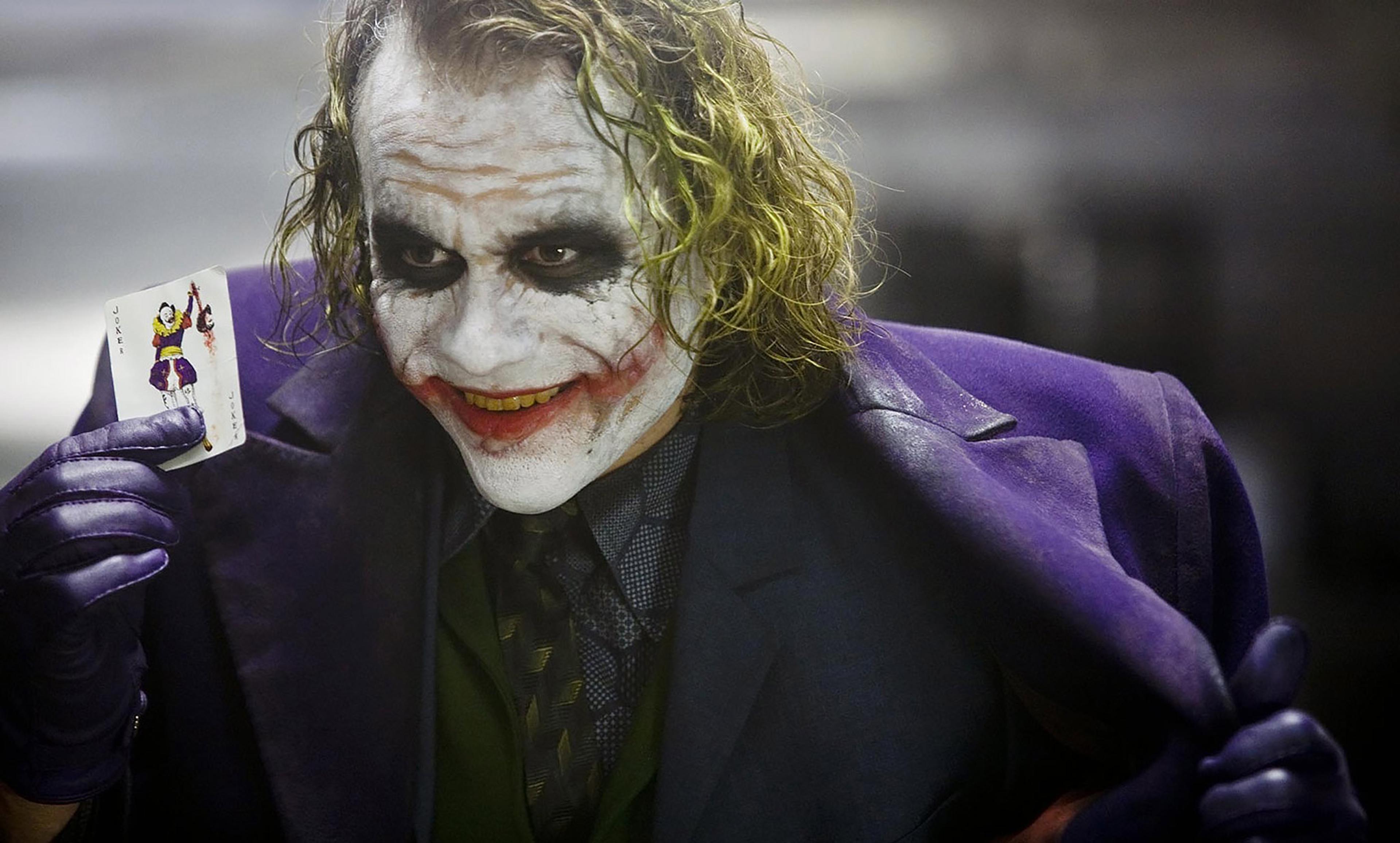 <p>Heath Ledger as The Joker in the <em>Dark Knight </em>(2008). <em>Courtesy Warner Pictures/DC Comics</em></p>