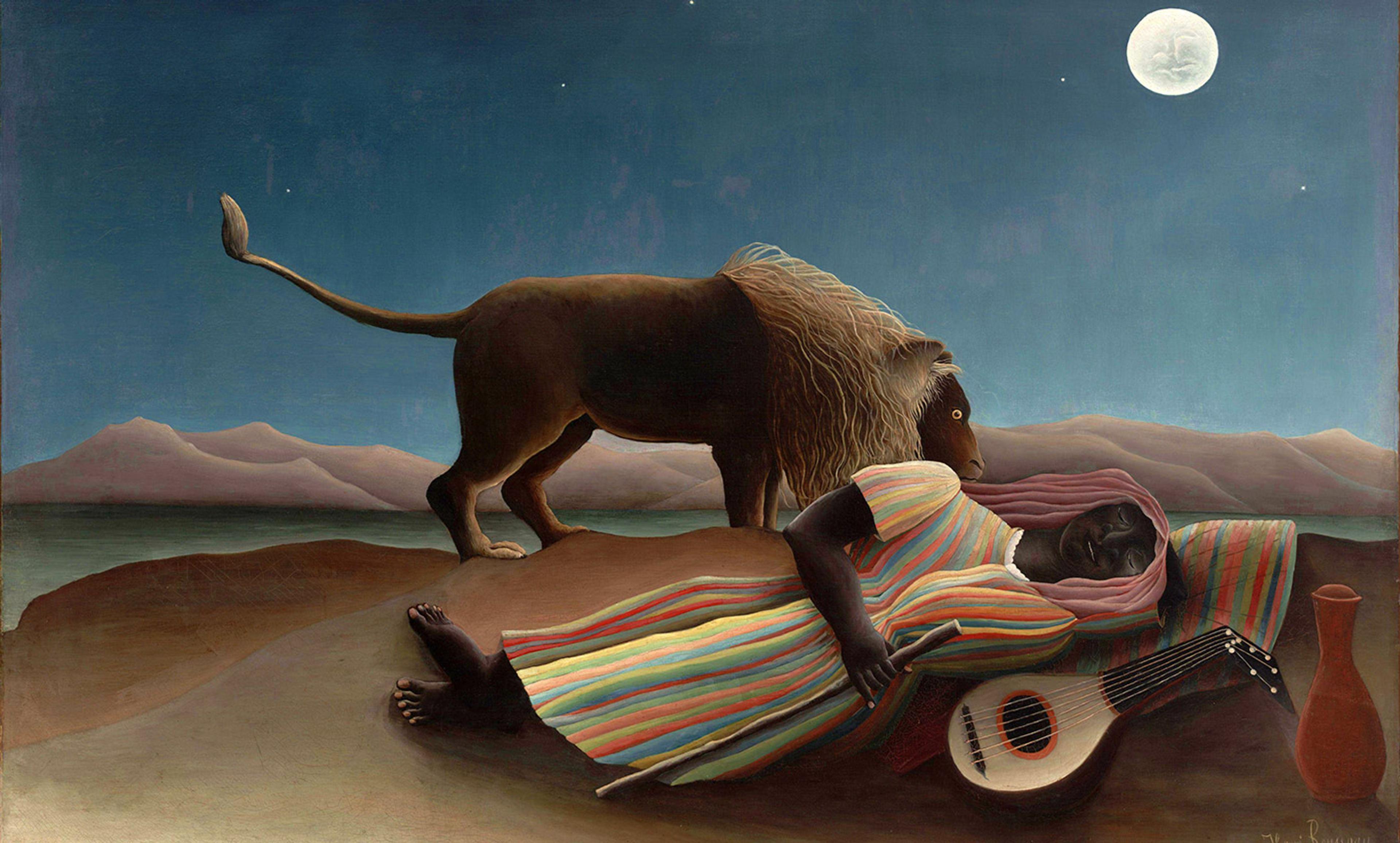 <p><em>The Sleeping Gypsy</em> 1897, by Henri Rousseau. <em>Courtesy Wikimedia</em></p>