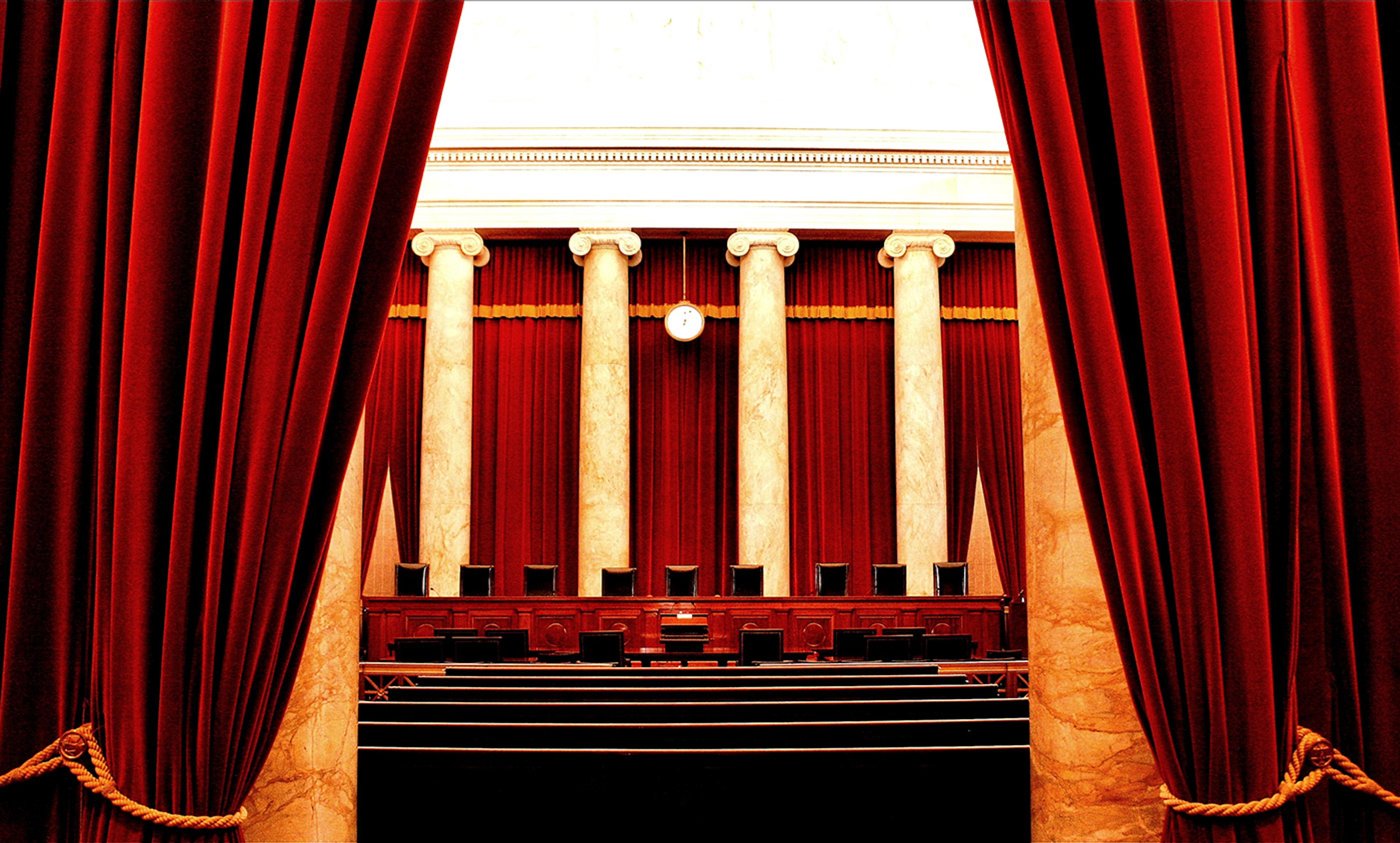 <p>Inside the Supreme Court. <em>Photo courtesy Wikimedia</em></p>