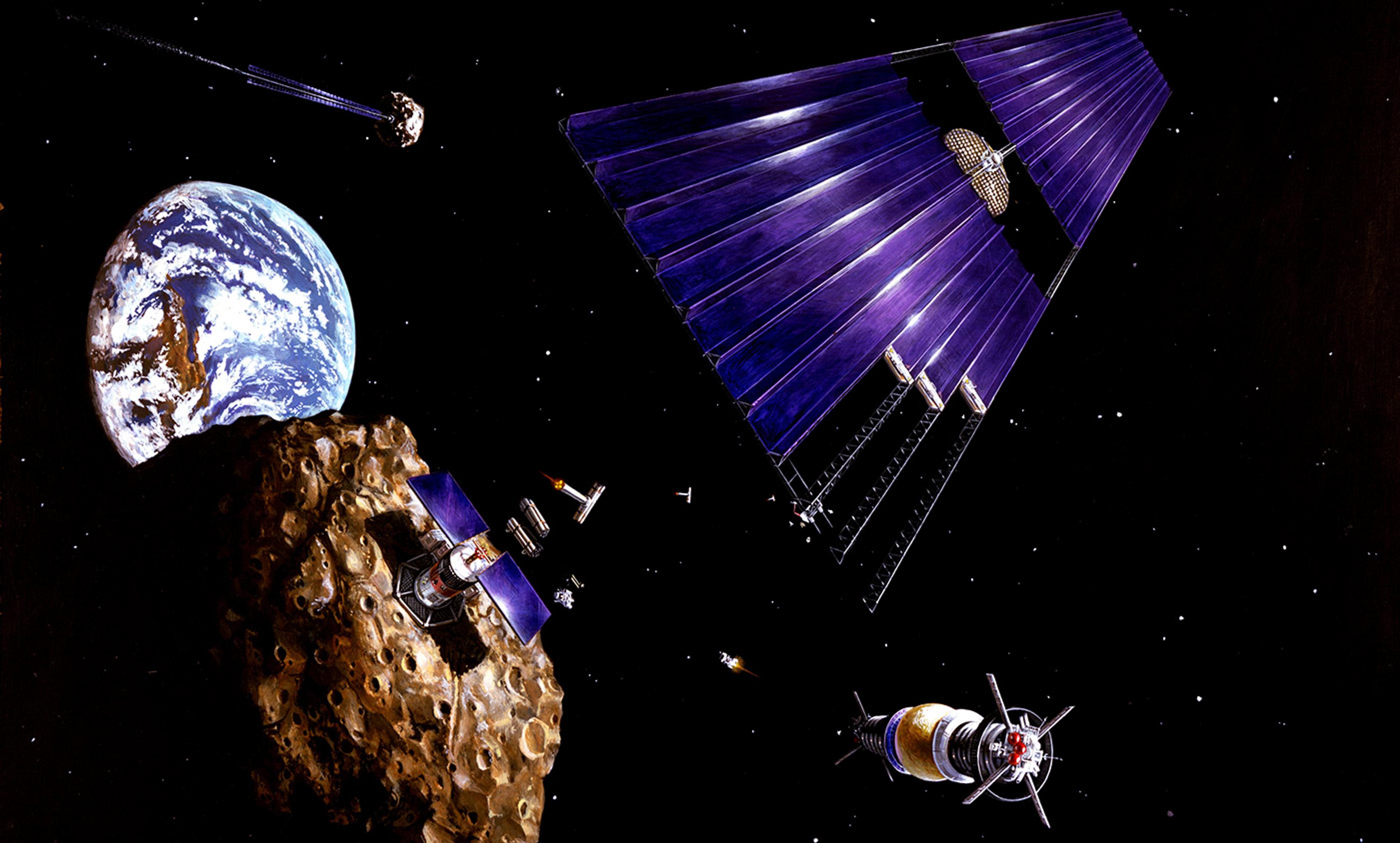 <p>Artist’s impression of asteroid mining. <em>Photo courtesy NASA</em></p>