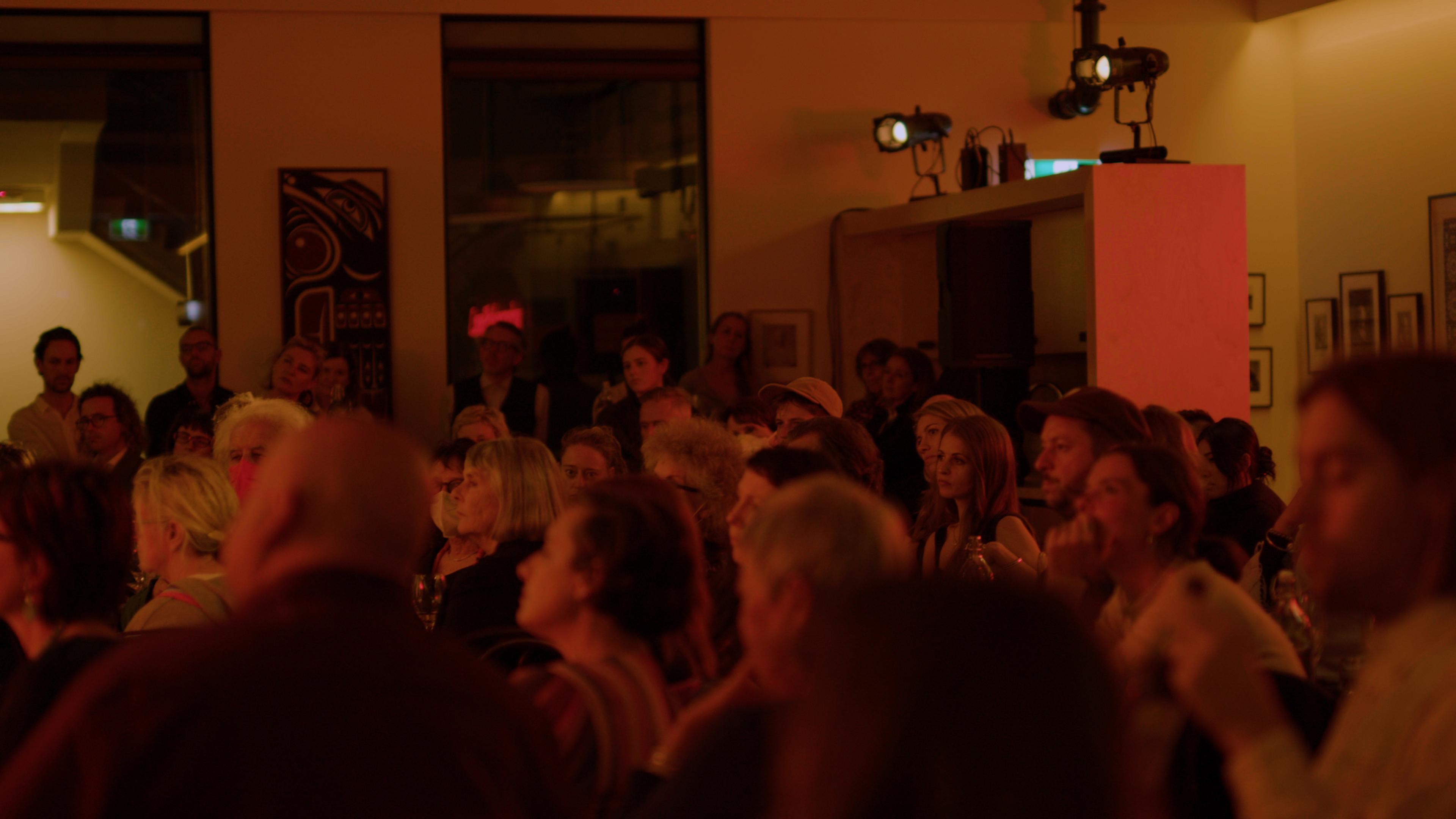 Melbourne crowd watching the stage