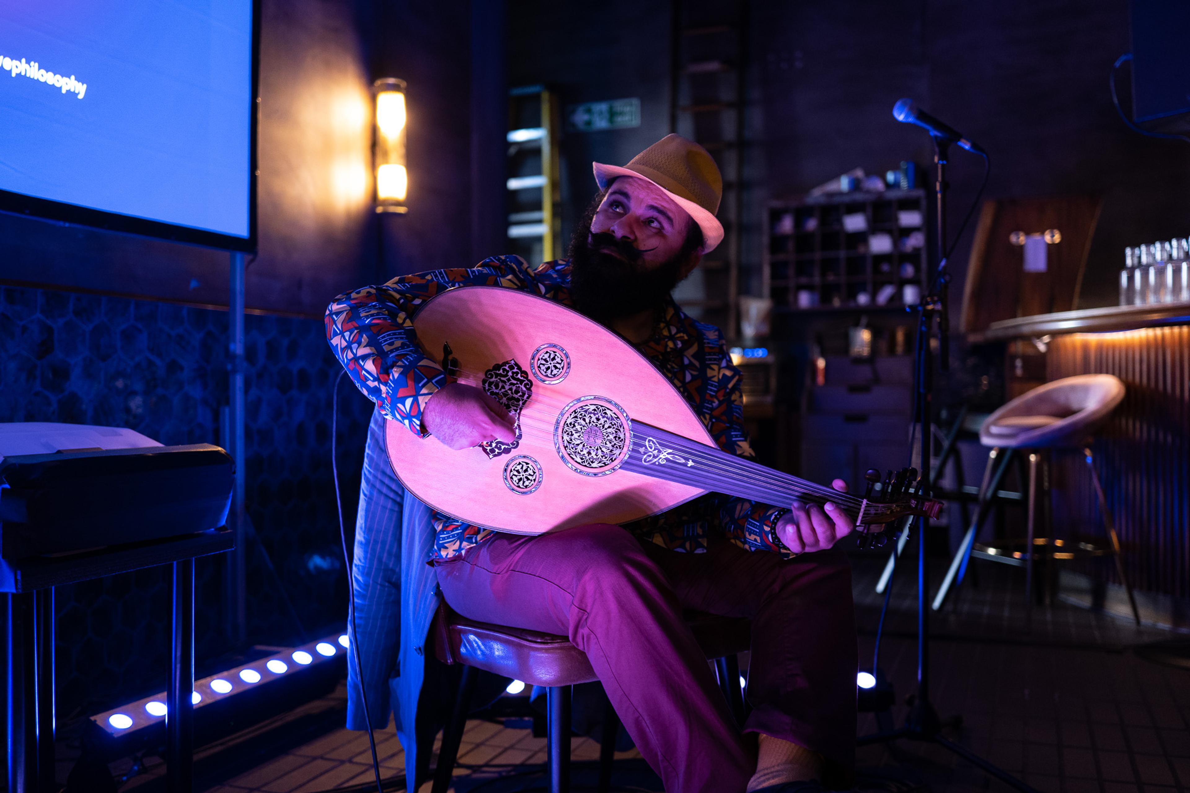 Joseph Tawadros playing the oud in London