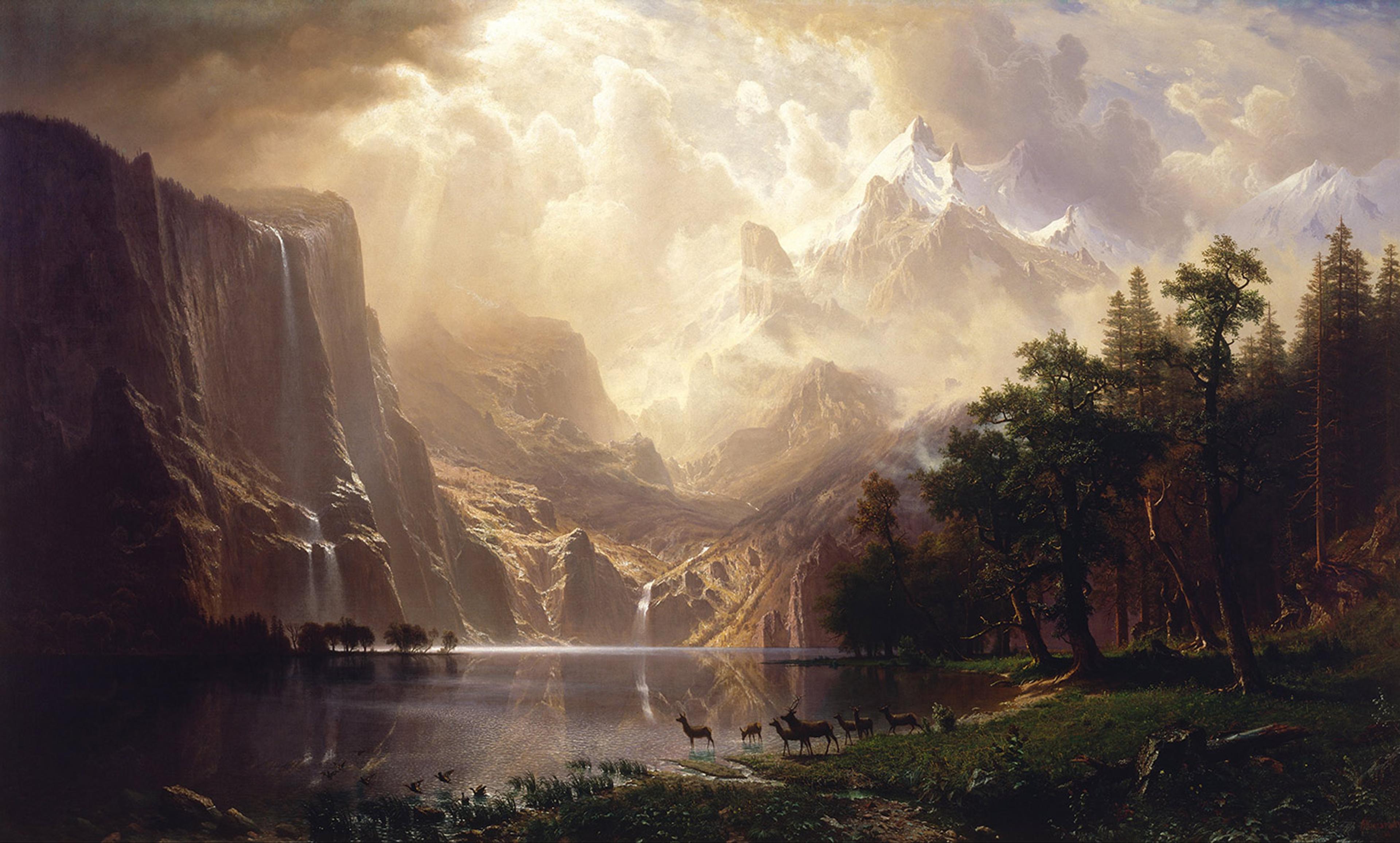 <p><em>Among the Sierra Nevada, California</em> (1868), Albert Bierstadt. <em>Courtesy Smithsonian/Wikipedia</em></p>