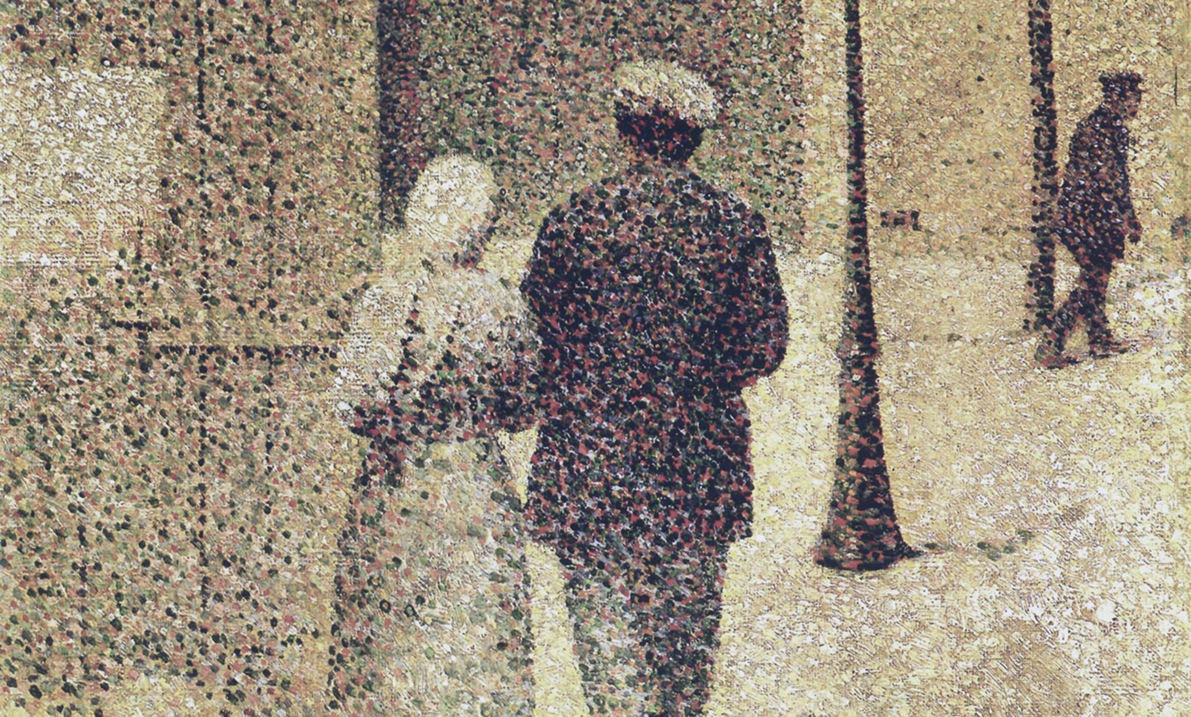 <p><em>The Couple in the Street </em>(1887) by Charles Angrand. <em>Courtesy Musée d’Orsay/Wikipedia</em></p>