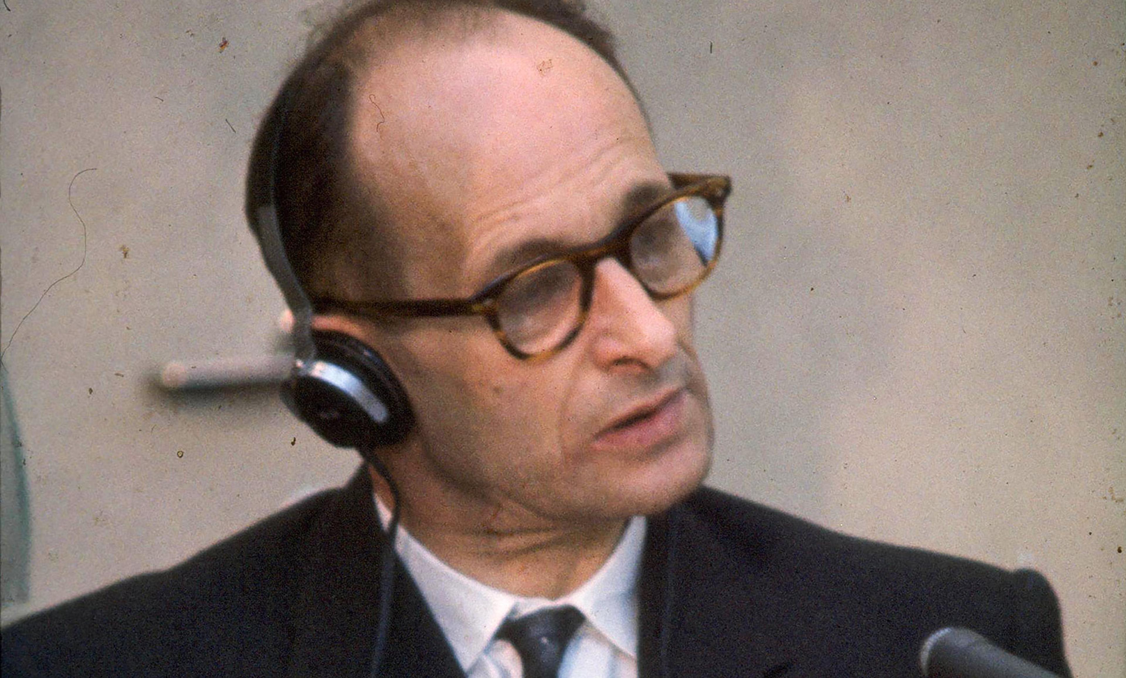 <p>Adolf Eichmann at his 1961 trial. <em>Photo courtesy Wikipedia</em></p>