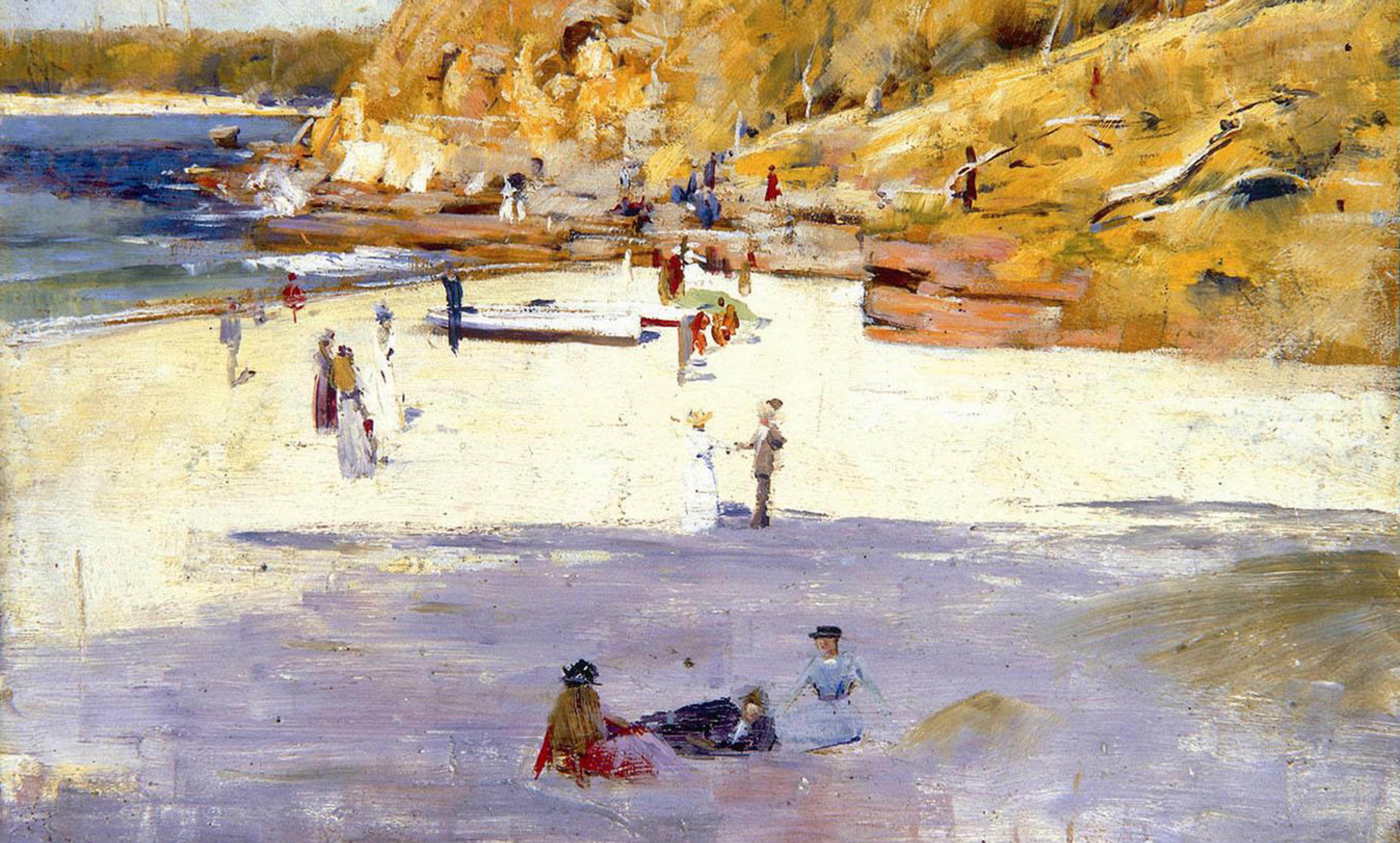 <p><em>Manly Beach</em> (1895) by Arthur Streeton. <em>Courtesy Bendigo Art Gallery/Wikipedia</em></p>
