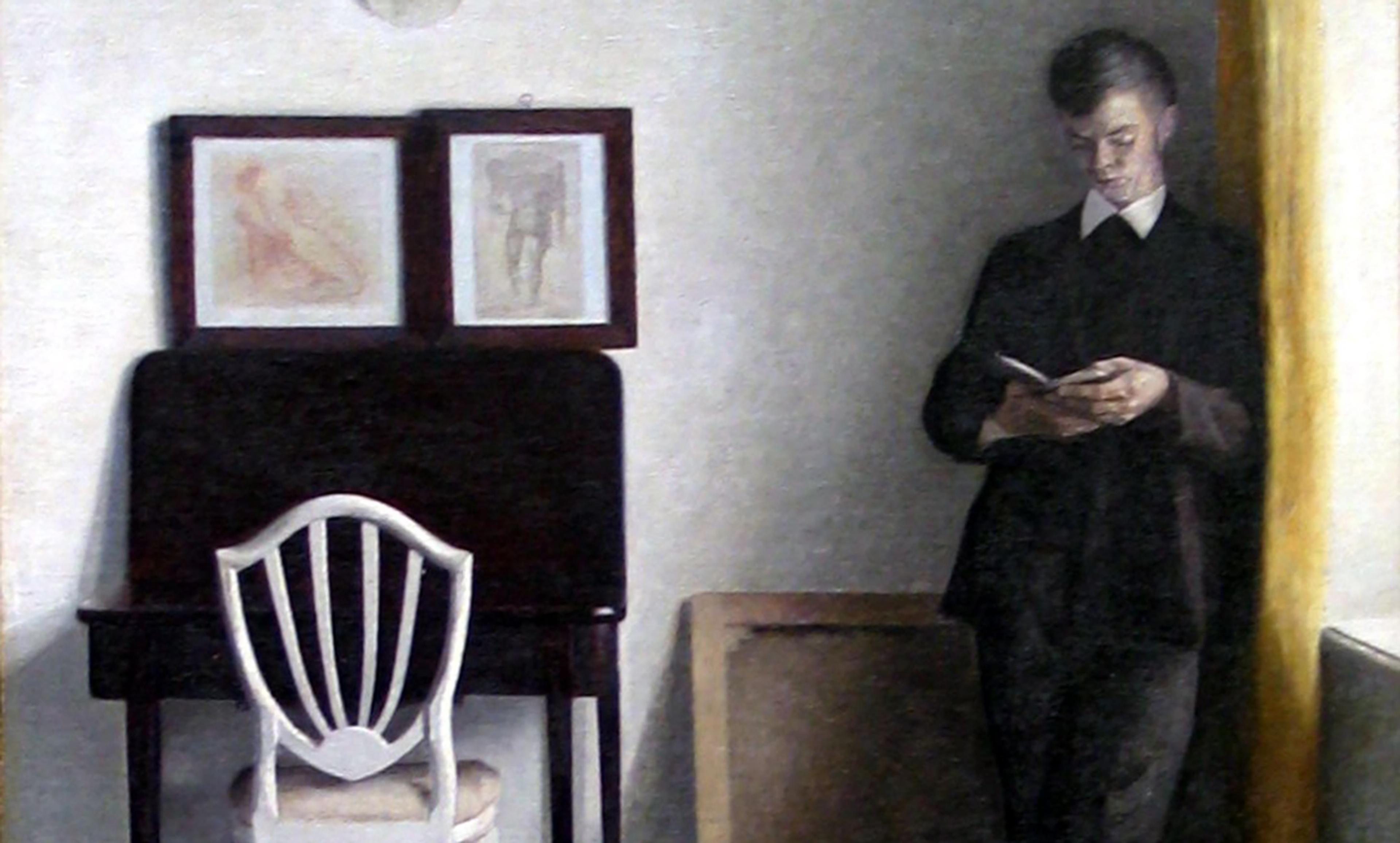 <p>Detail from <em>Interior with Young Man Reading</em> by Vilhelm Hammershøi, 1898. <em>Courtesy Wikimedia</em></p>